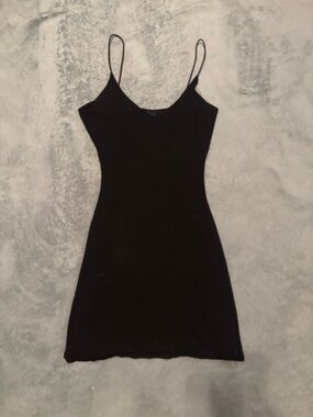 Windsor Black Spaghetti Strap Mini Dress